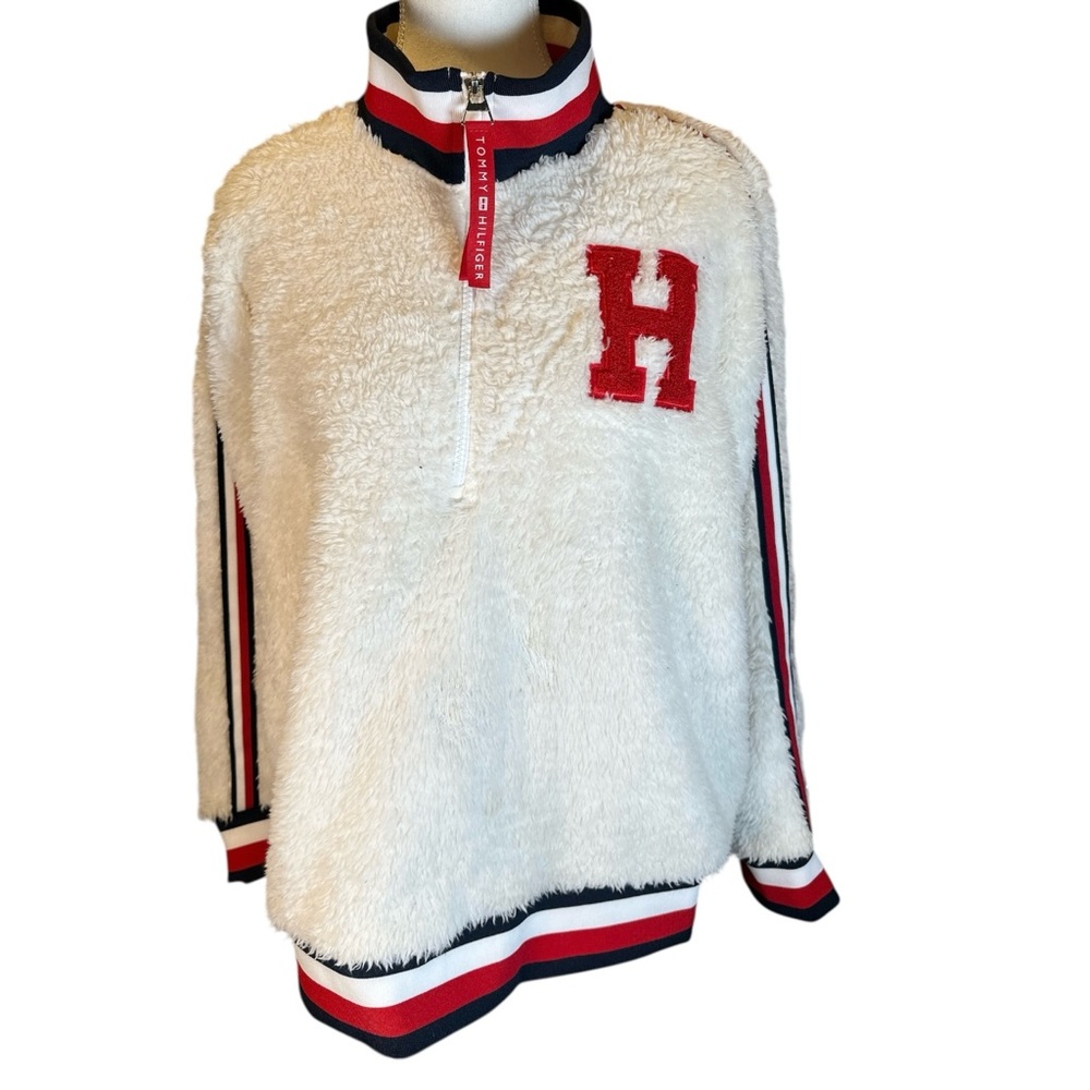 Tommy Hilfiger “Jordan Sherpa”Quarter Zip Sweatshirt - Picture 5 of 10